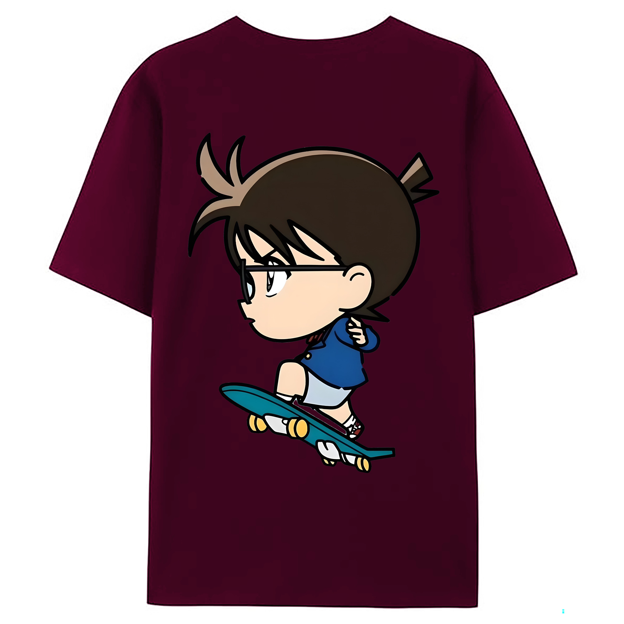 （画像用） 名探偵コナン 江戸川 コナン Detective Conan Conan Edogawa レディース半袖Tシャツ(バックプリント)